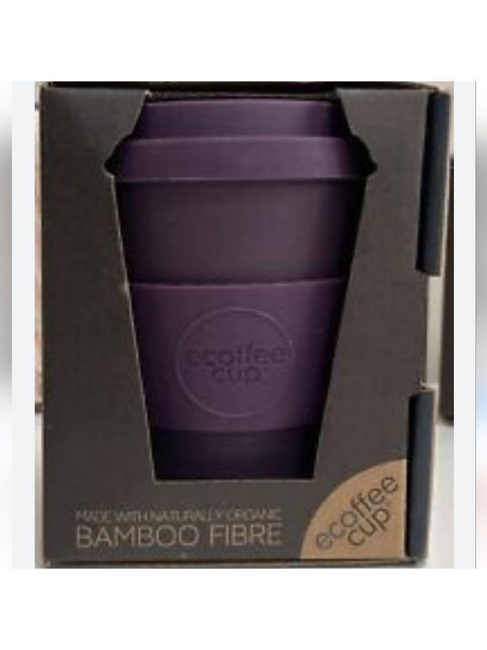 Purple Bamboo fibre ecoffee mug 8 oz